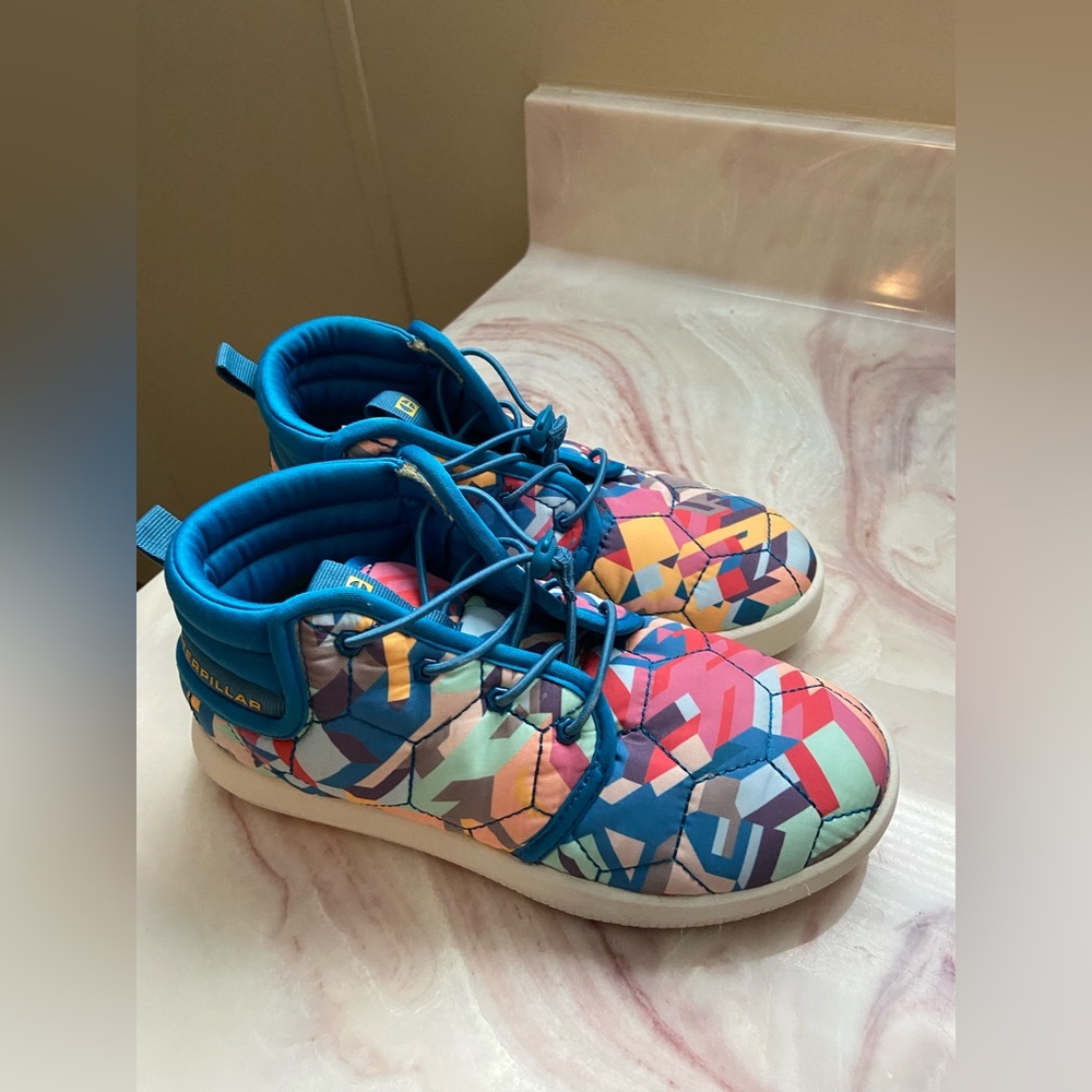 Caterpillar multicolor shoes- big kid size 3